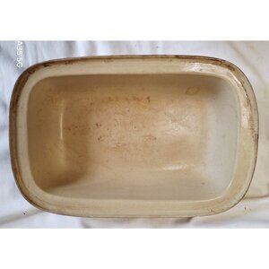 The Pampered Chef Family Heritage Stoneware Rectangular Baker 11"x7.5" Beige